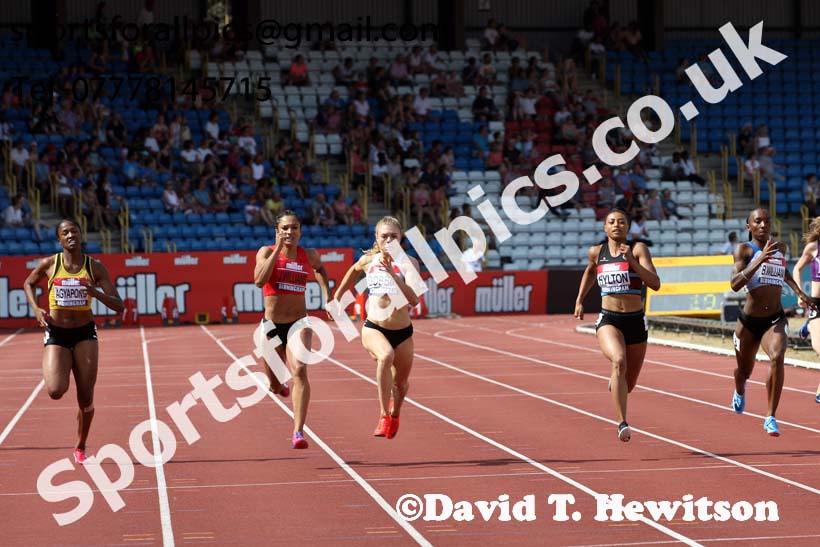 Womens 200 metres, Muller British Championships, Alexander Stadium, Birmingham. Photo: David T. Hewitson/Sports for All Pics